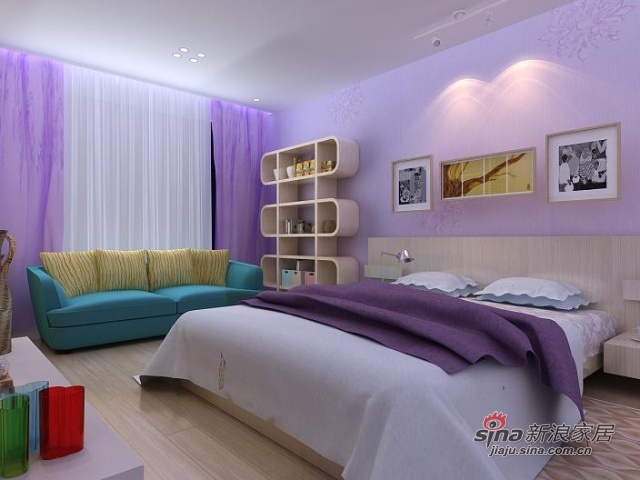 简约 一居 客厅图片来自用户2557010253在紫色梦幻简欧LOFT42的分享