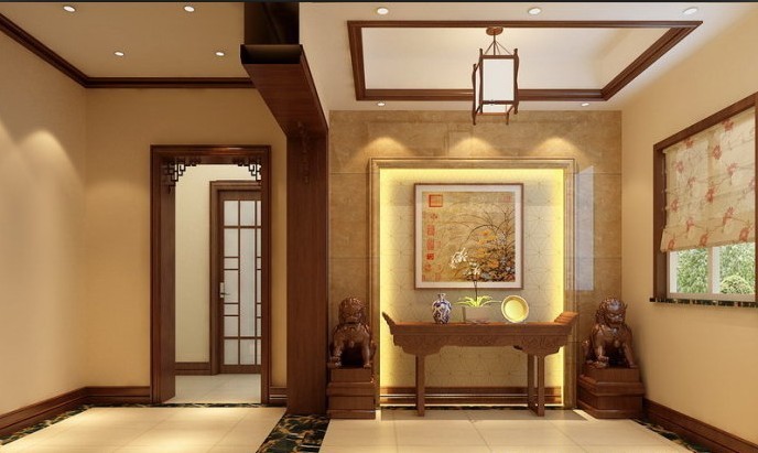 中式 别墅 玄关图片来自用户1907696363在30万打造平中式中韵单元式住宅79的分享