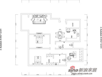 180平米BA1'户型中式三居85