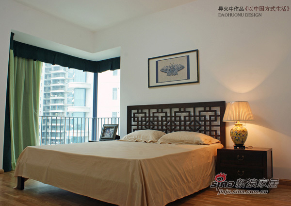 中式 三居 卧室图片来自用户1907659705在175平改装大宅也秀丽 以中国方式生活56的分享