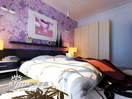 简约 二居 卧室图片来自用户2745807237在高科技媲美实景 两室一厅3D设计40的分享