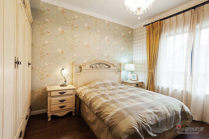 欧式 公寓 卧室图片来自用户2746953981在半包11万打造160平清新雅致欧式新宅63的分享