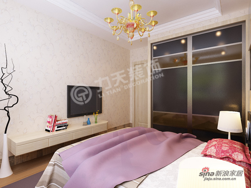 现代 二居 卧室图片来自阳光力天装饰在阳光力天装饰-象博豪庭-现代风格98的分享