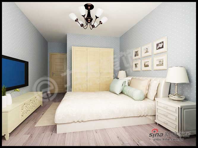 简约 三居 卧室图片来自阳光力天装饰在境界梅江-3室2厅-158.00㎡59的分享
