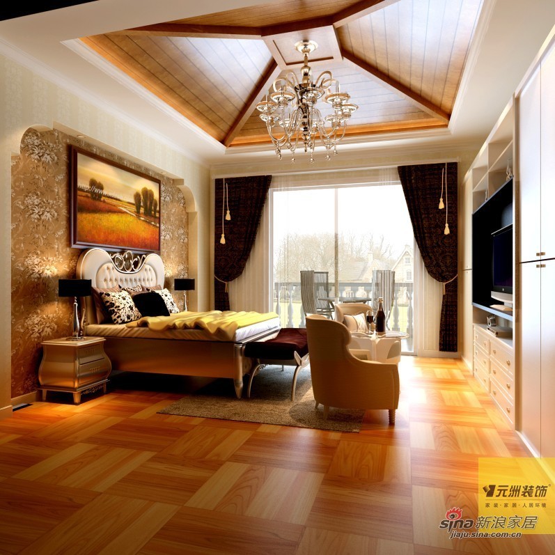 混搭 别墅 卧室图片来自用户1907691673在阳光的印记刘晨设计师出品47的分享