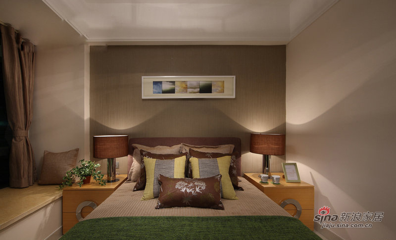 现代 三居 卧室图片来自装修微日记在【高清】120平休闲舒适现代时尚3居室36的分享