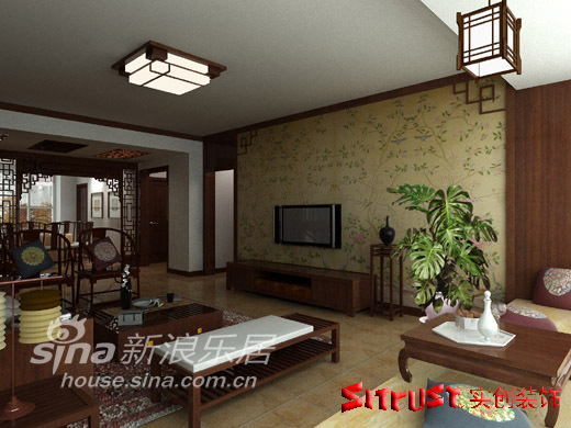 简约 一居 客厅图片来自用户2739378857在冠城名敦道新中式风格设计方案14的分享