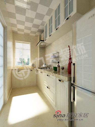 混搭 三居 厨房图片来自阳光力天装饰在北宁湾-三室两厅两卫一厨-混搭风格37的分享