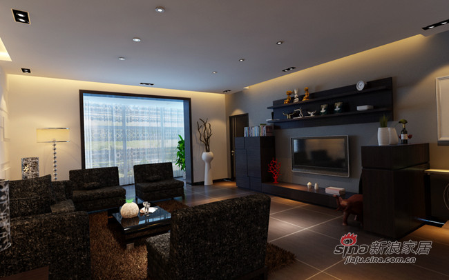 简约 一居 客厅图片来自用户2738813661在12万打造140平北三环豪华公寓现代简约风格21的分享