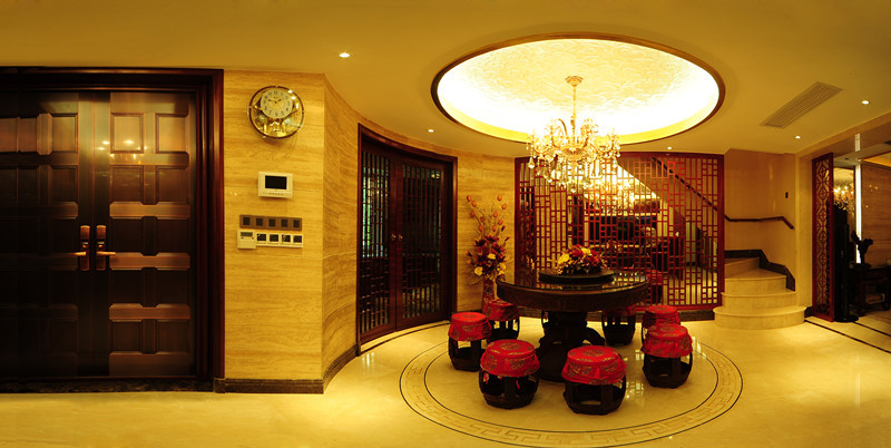 中式 别墅 客厅图片来自用户1907658205在最炫中国风240平米豪装51的分享