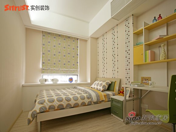 简约 三居 卧室图片来自用户2739081033在：二手房装修：130平三居室简约设计风格88的分享