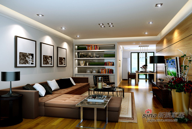 简约 二居 客厅图片来自用户2737782783在推荐120平米现代风格的设计，非常非常的舒适95的分享