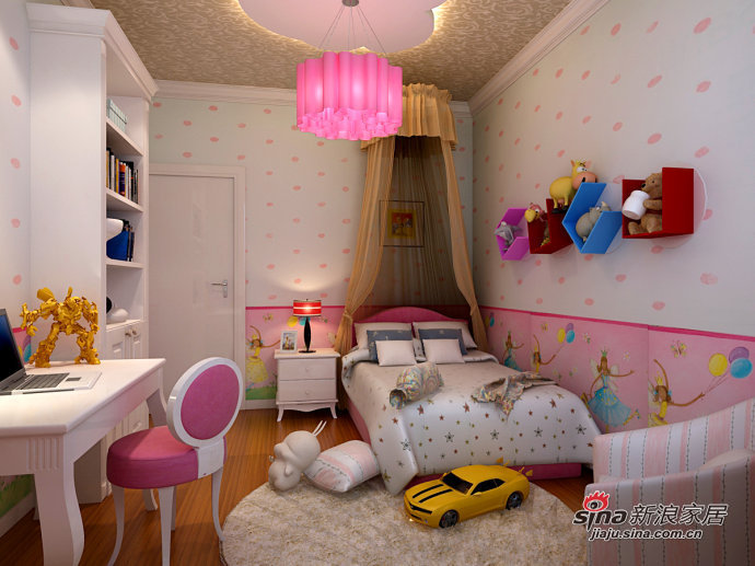 简约 四居 儿童房图片来自用户2737759857在11万装汇景新世界270㎡时尚居室88的分享