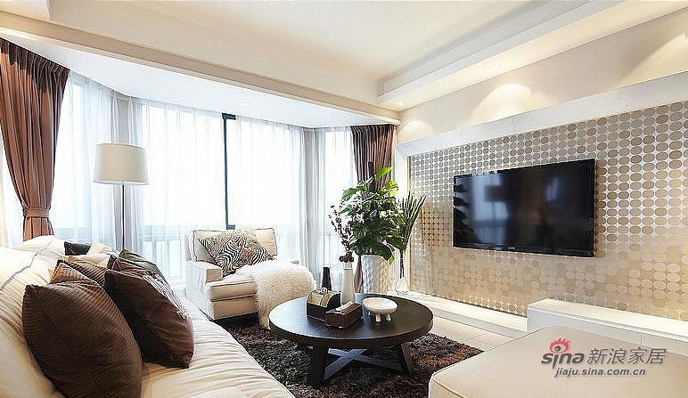 简约 三居 客厅图片来自用户2737786973在精装105平方简约时尚三居室60的分享