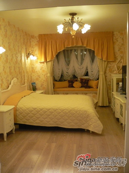 田园 三居 卧室图片来自用户2737791853在9万打造东区国际150平米欧洲田园风格爱家99的分享