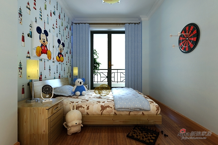 欧式 四居 儿童房图片来自用户2772856065在巧妇打造180平完美家居50的分享