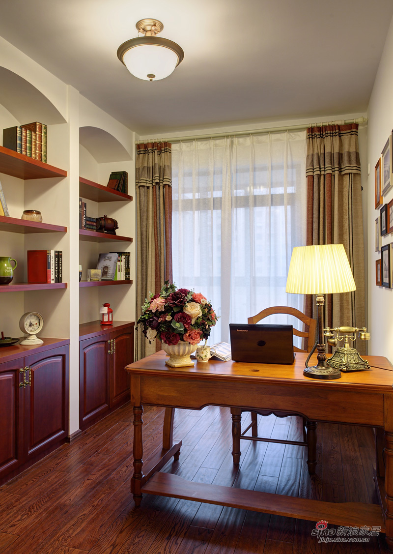 美式 公寓 书房图片来自用户1907685403在【高清】160㎡城市花园美式风墨境23的分享