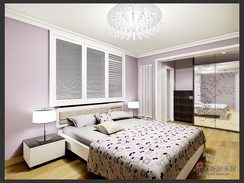 简约 三居 卧室图片来自用户2739153147在7万装白领最爱130平简约家57的分享