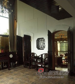 混搭 别墅 客厅图片来自用户1907691673在中式混搭西式变新古典主义64的分享