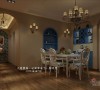地中海风格家庭装修-餐厅设计效果图