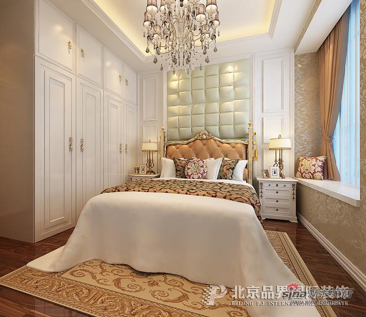 欧式 三居 卧室图片来自用户2745758987在10万品质暖调欧式雅居60的分享