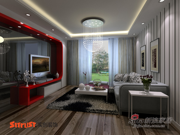 简约 loft 客厅图片来自用户2738820801在8万打造北京像素120平loft简约风格83的分享