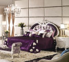  紫色法式浪漫风~ 银色立体雕花，时尚奢华！ 新古典地中海家具 