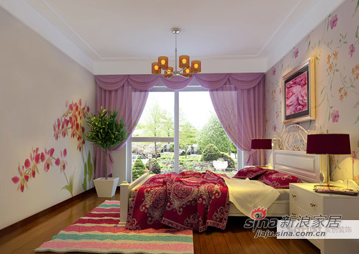 欧式 二居 卧室图片来自用户2746869241在6.1万元打造89平3室2厅简约设计75的分享