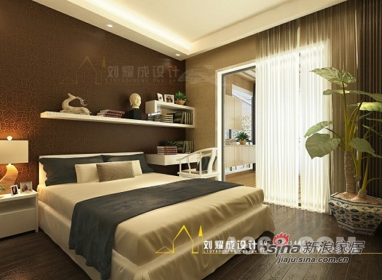 中式 四居 卧室图片来自用户1907658205在《静月听禅满庭芳》77的分享