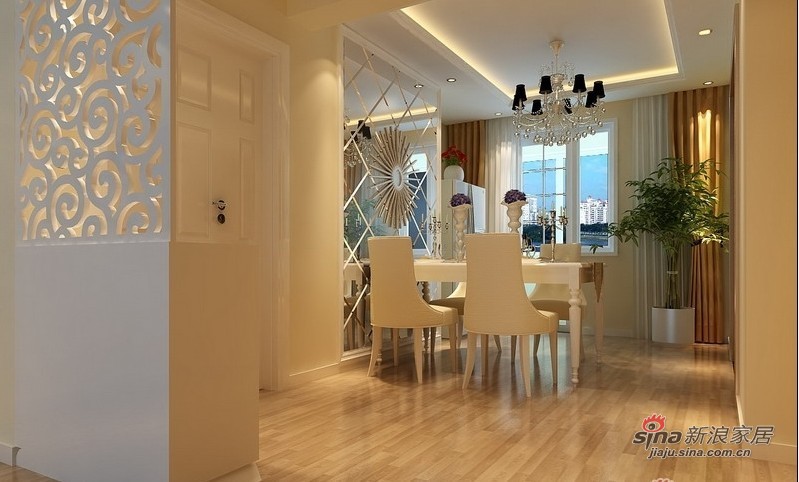 欧式 三居 客厅图片来自用户2746948411在100平时尚优雅明亮现代欧式混搭三居室93的分享