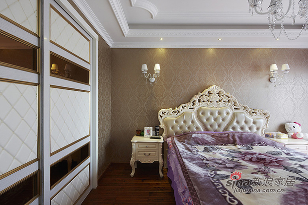 欧式 四居 卧室图片来自用户2746889121在奢华气派 180平4室2厅欧式家35的分享