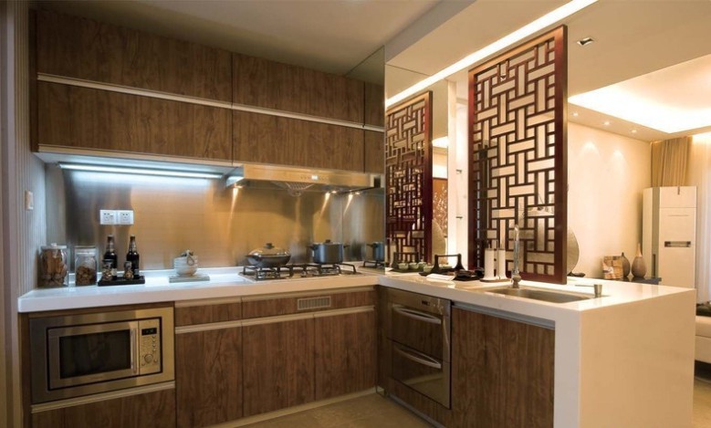 中式 二居 厨房图片来自用户1907658205在7万巧装门头沟120平中式风格两居室79的分享