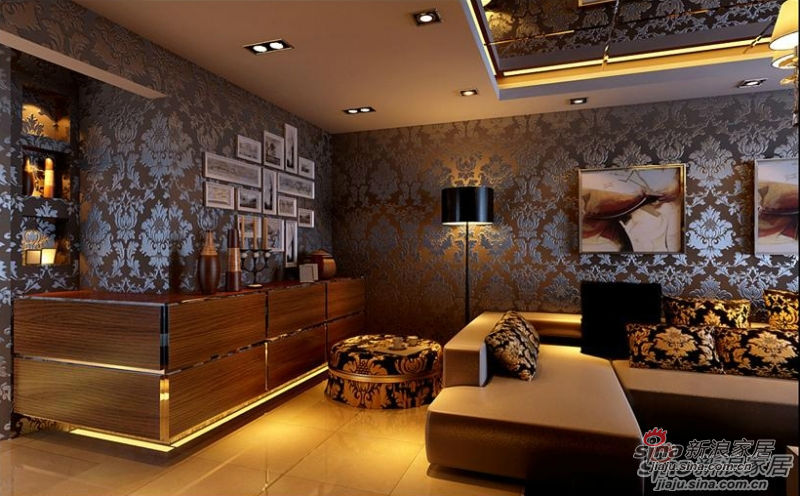 欧式 别墅 客厅图片来自用户2745758987在孔雀城260平米高贵设计94的分享