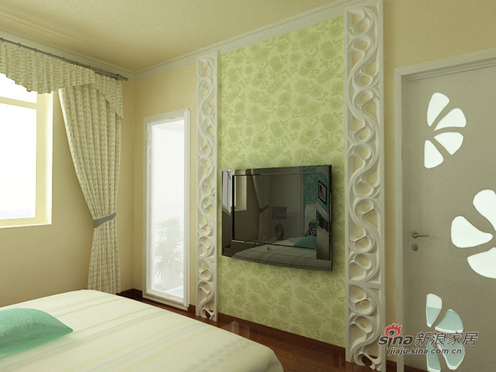 简约 三居 客厅图片来自用户2738820801在130平米三居室 演绎潮流白色简欧风格58的分享