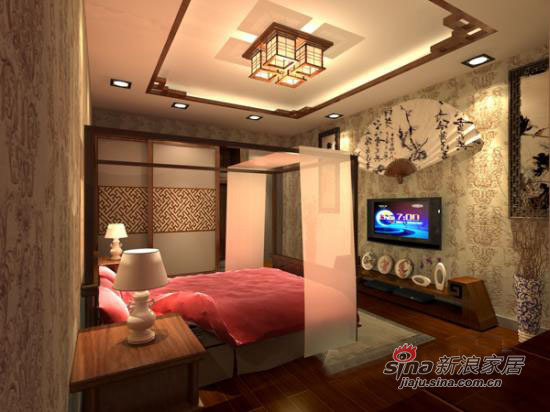 中式 二居 卧室图片来自用户1907658205在华丽精美中式古典风格41的分享