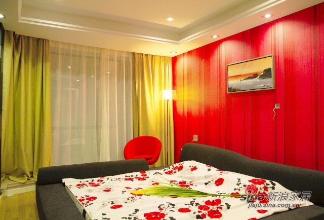 简约 别墅 客厅图片来自用户2737950087在10万造130平红色主题婚房28的分享