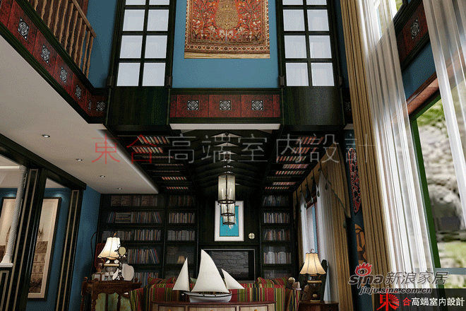 美式 别墅 客厅图片来自用户1907686233在【多图】270平古堡的记忆88的分享