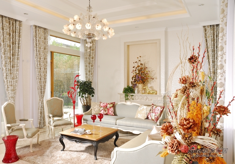 欧式 别墅 客厅图片来自用户2746869241在【高清】法式优雅的家居风尚61的分享