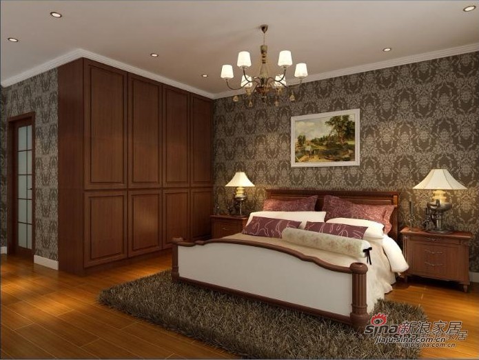 欧式 二居 卧室图片来自用户2772873991在欧式古典打造144平米中年夫妇幸福生活47的分享