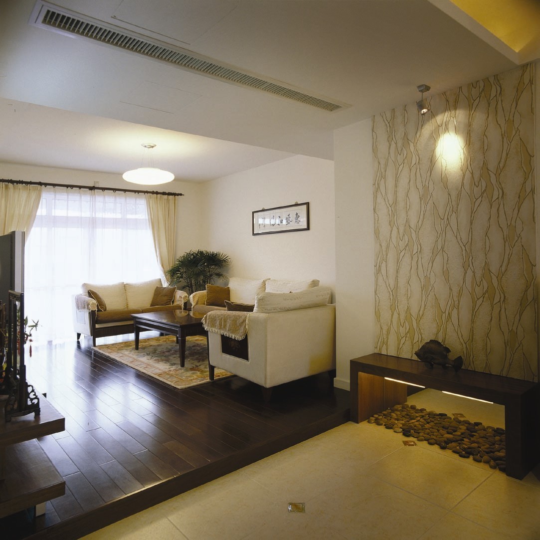 中式 二居 客厅图片来自用户1907662981在95平米 现代中式风61的分享
