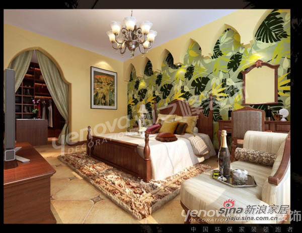 其他 三居 卧室图片来自用户2558757937在浪漫之旅 博轩园三室 东南亚风格63的分享
