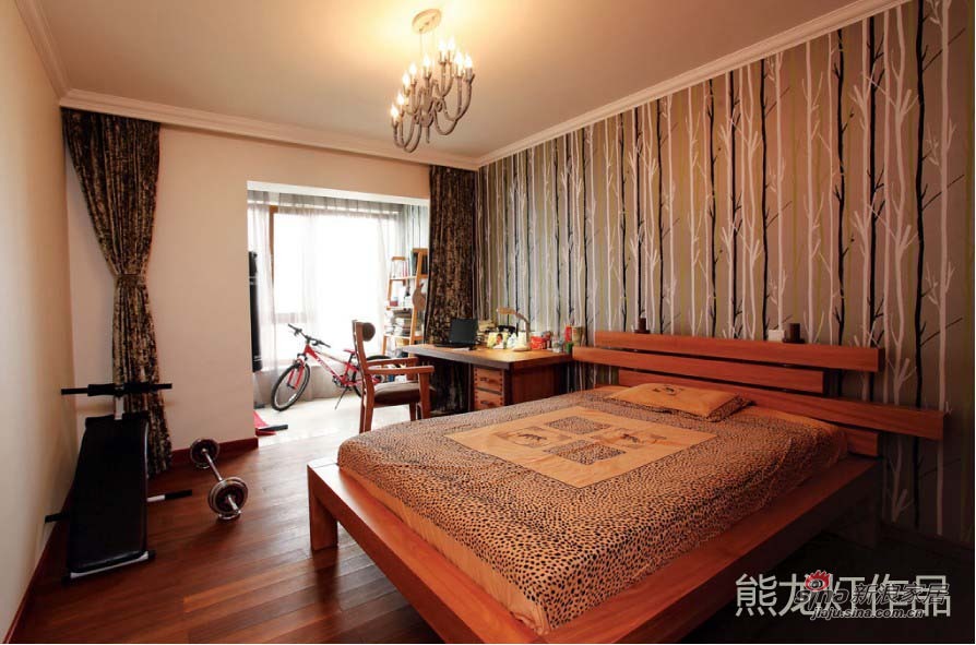 中式 四居 卧室图片来自用户1907659705在一叶一木一世界66的分享