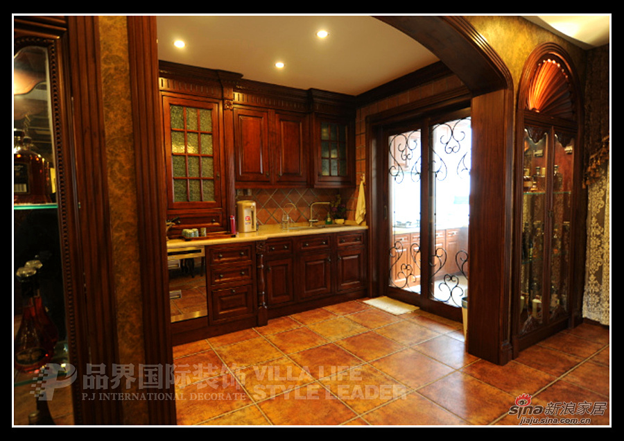 美式 别墅 厨房图片来自用户1907686233在美式风格43的分享