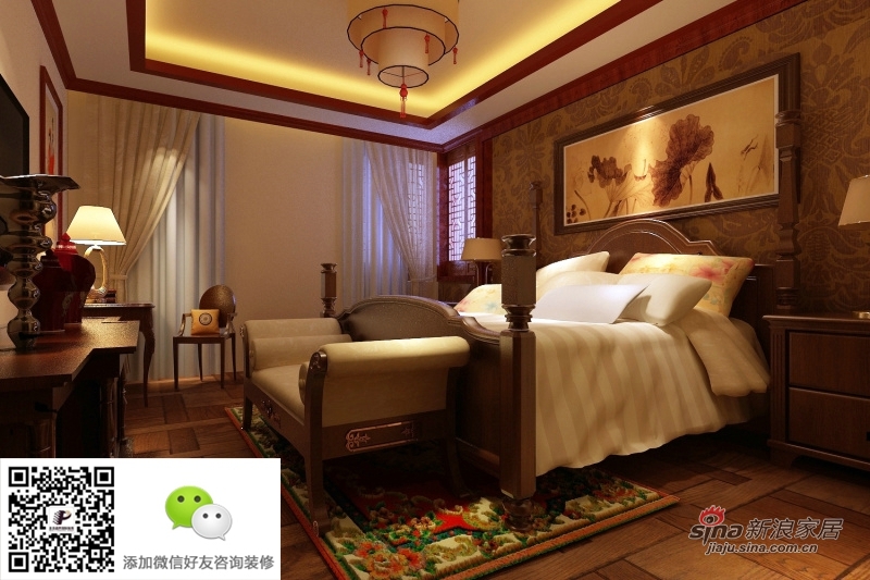 中式 复式 卧室图片来自用户1907696363在东方国际广场装饰设计效果图95的分享