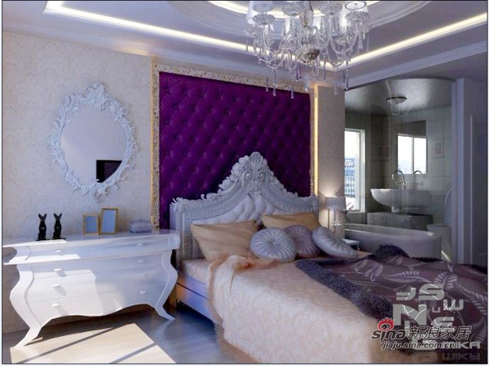 欧式 三居 卧室图片来自用户2557013183在为爱筑巢120平米欧式设计华丽宫廷气息91的分享