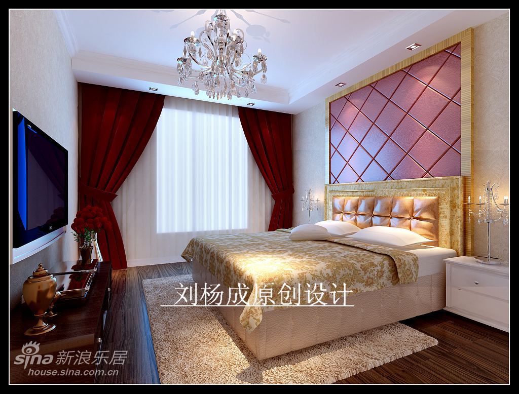 欧式 复式 卧室图片来自用户2757317061在喜庆的复试婚房32的分享