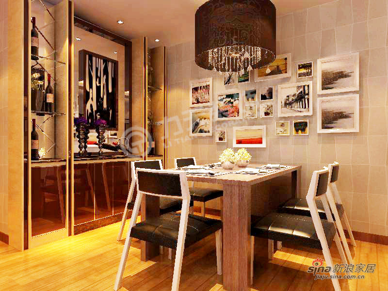 简约 二居 餐厅图片来自阳光力天装饰在枫丹天城-2室2厅1卫1厨-现代简约44的分享