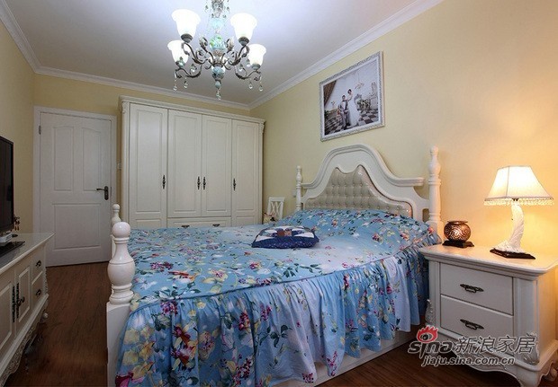 地中海 三居 卧室图片来自用户2757320995在大宅地中海14的分享