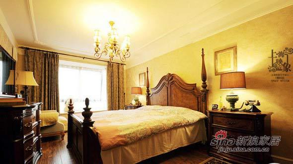 美式 公寓 卧室图片来自用户1907685403在70后老江湖巧装美式混搭6居49的分享