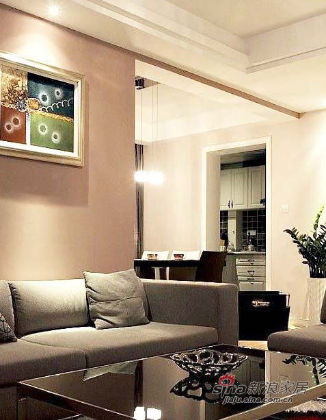 现代 三居 客厅图片来自佰辰生活装饰在6万营造115平现代简约之家39的分享